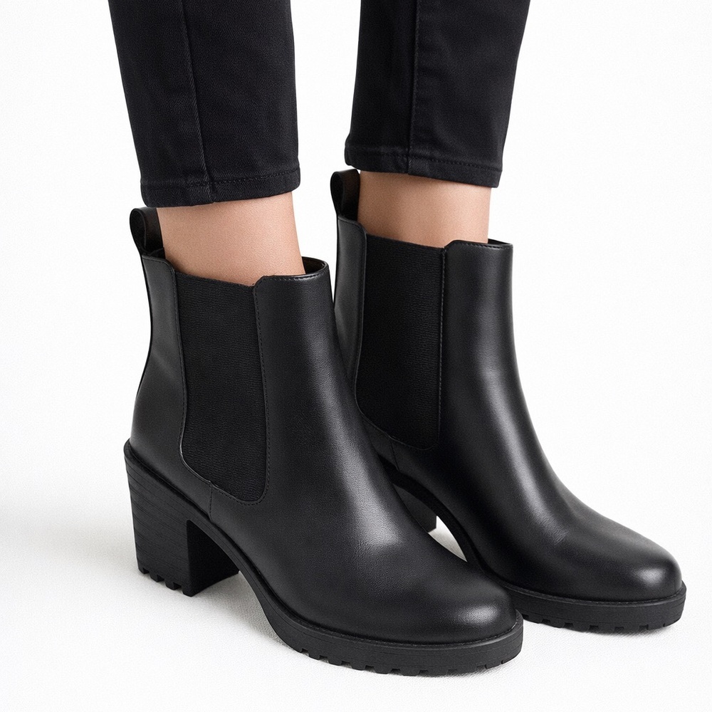 H&M Black Ankle Boots. Size 39 (Women’s 8-8.5) New